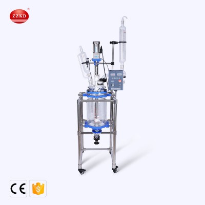 Hot Sale10L 20L 50L 100L Lab Jacketed Glass Reactor With Best Price