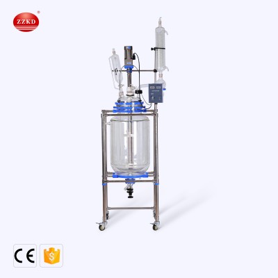 100 Liter Double Jacket Reactor Glass